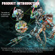 700+pcs punk style diver ape mechanical 3d diy metal model kits