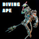 700+pcs punk style diver ape mechanical 3d diy metal model kits