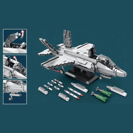 the mega fighter jet bundle 7846pcs