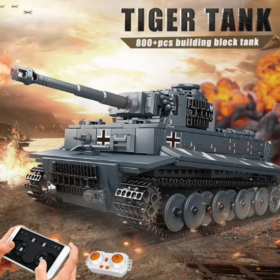 remote controlled tiger tank 800pcs