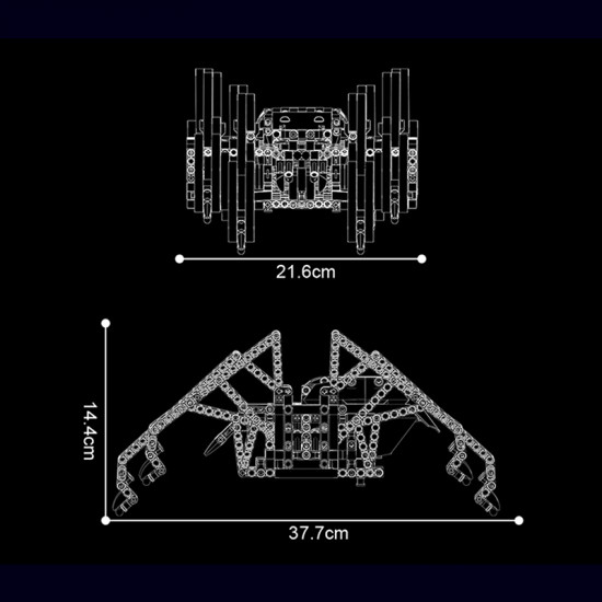 remote controlled spiderbot 817pcs