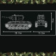 remote controlled kv-2 tank 897pcs