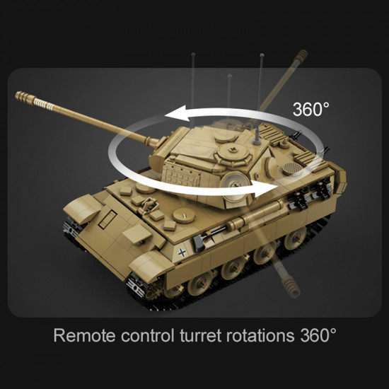 remote controlled panther tank 906pcs