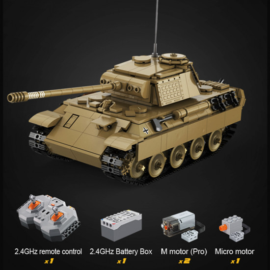 remote controlled panther tank 906pcs