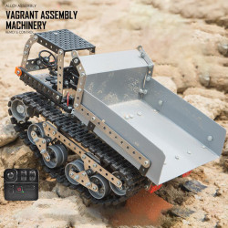 934pcs 2.4g 9ch rc dump truck 3d metal model lorry kits assembly toy difficult puzzle