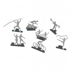 99pcs 3d assembled model 99 sports olympic spirit and sports collection