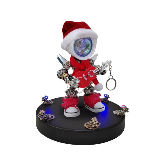 build a mechanical santa clause diy kits 3d metal puzzle