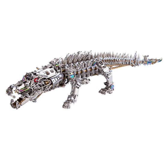 crocodile 3d diy mechanical metal assembly model (1500+pcs)