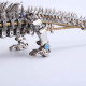 crocodile 3d diy mechanical metal assembly model (1500+pcs)