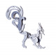 4pcs diy 3d assembly stainless steel fox elk beast unicorn puzzle toy model