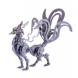 diy 3d metal large nine-tailed fox puzzle model assembly