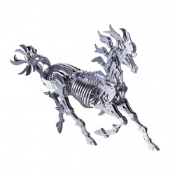 diy 3d stainless steel assembly big horse model