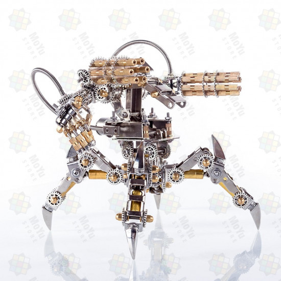 diy stainless steel 3d puzzle magnetic chaser mecha model without speaker