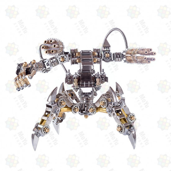 diy stainless steel 3d puzzle magnetic chaser mecha model without speaker