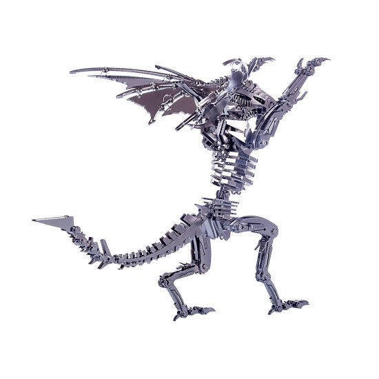 diy stainless steel metal alien puzzle assembly model kit