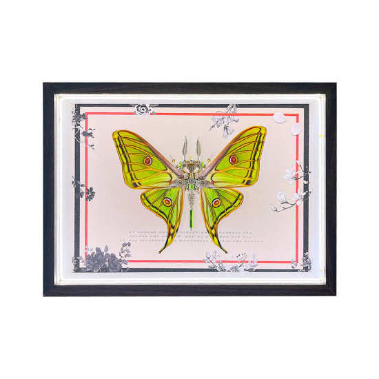 diy steampunk butterfly 3d metal model kits with circuit board framed art