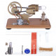 diy γ-shape assembly led stirling engine kit generator sterling model retro science educational toy