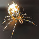 halloween spider lamp metal model kits steampunk sculpture diy 512pcs