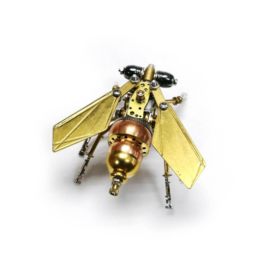 little fly 3d diy steampunk mechanical insect metal assembly model (100+pcs)