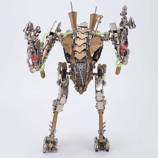 lobster shrimp heavy mech robot 3d metal puzzle led with movable joints xia-a presale