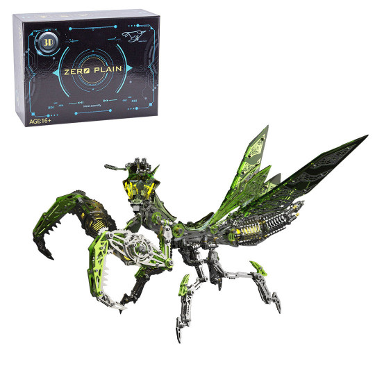 mechanical punk mantis 3d metal model kits diy 1000+pcs