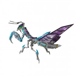 mechanical punk mantis 3d metal model kits diy 1000+pcs