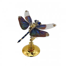 mechanical punk metallic dragonfly 3d diy insects model metal assembly toy creative ornament (200pcs)