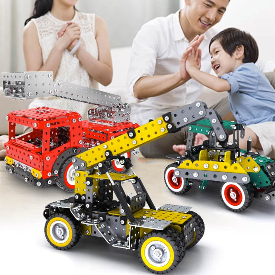 metal assembly farm grading machine model 3d diy agricultural vehicle assembly model creative ornaments (680+pcs)