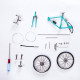 metal diy road bike bicycle model assembly kit