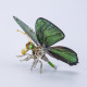 metallic green steampunk butterfly  chrysozephyrus metal model kits