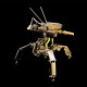 mini-1 3 legged future mech robot with movable joints metal model kits 200+pcs (presale)