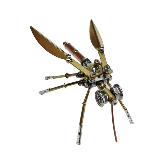 mosquito 3d diy steampunk mechanical insect metal assembly model (100+pcs)