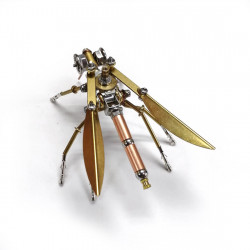 mosquito 3d diy steampunk mechanical insect metal assembly model (100+pcs)