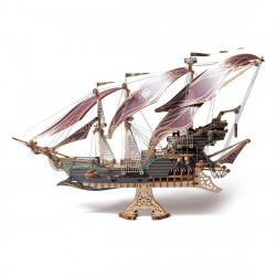 mysteries pirate ship of future 3d wood model ship puzzle kits