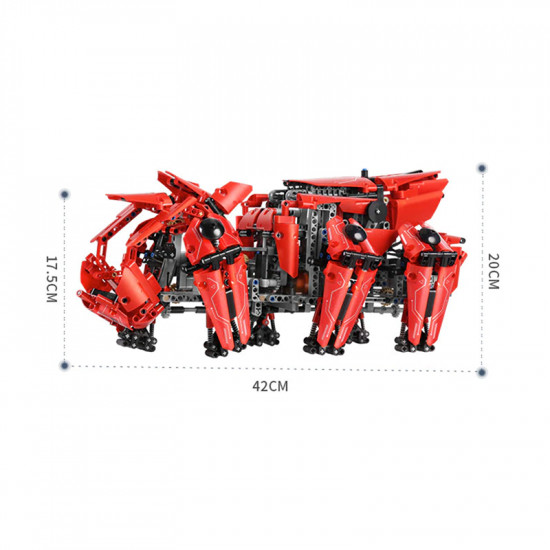 remote controlled battle hexapod 1607pcs