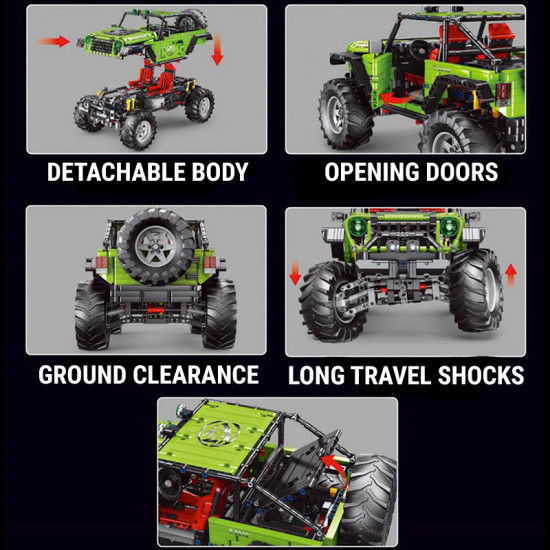 trailtiger off roader 2679pcs