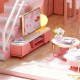 pink miniature house