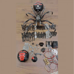 post-apocalyptic jumping spider spider 3d metal puzzle kits diy desert punk assembly