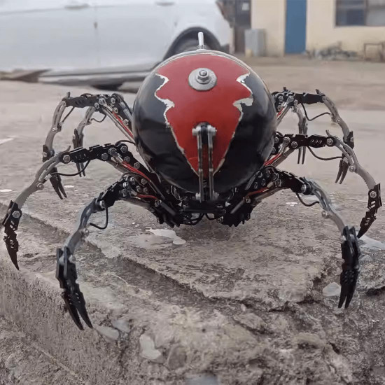 post-apocalyptic jumping spider spider 3d metal puzzle kits diy desert punk assembly