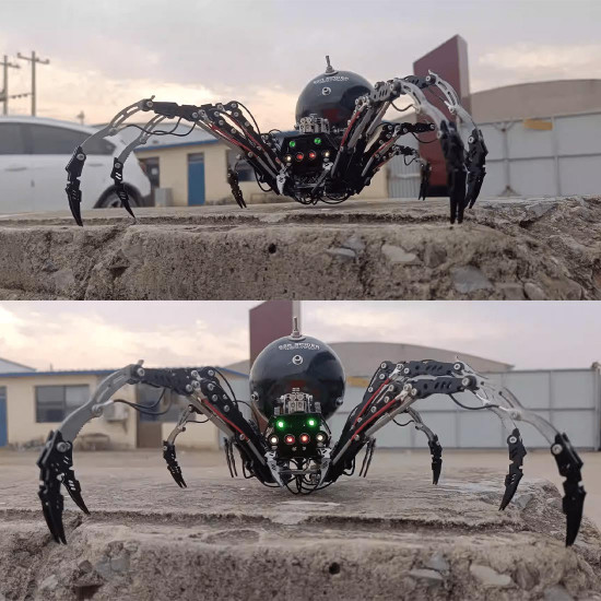 post-apocalyptic jumping spider spider 3d metal puzzle kits diy desert punk assembly