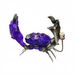 punk style 3d purple vampire crab model crafts collection- finished version