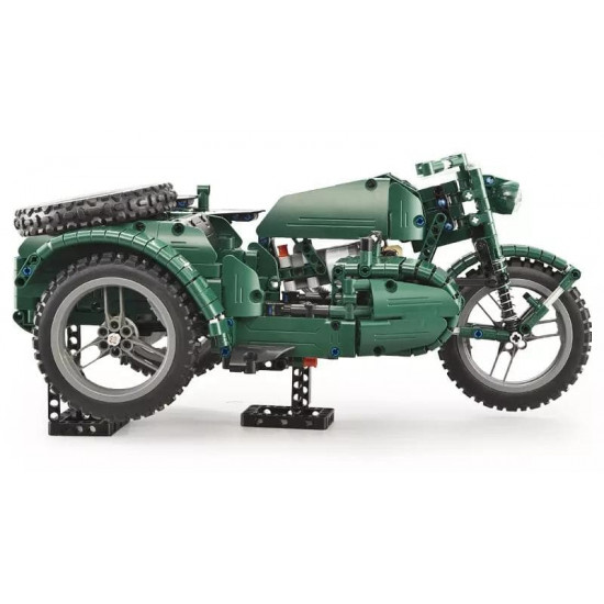 remote controlled sidecar motorcycle 629pcs