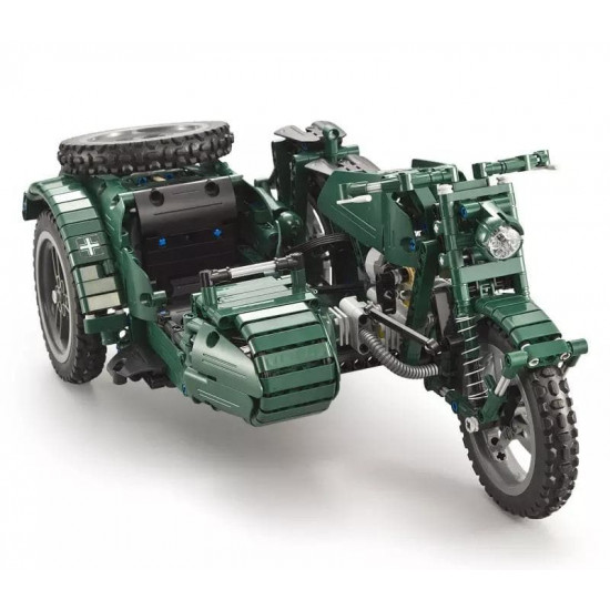 remote controlled sidecar motorcycle 629pcs