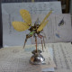 shinny gold butterfly 3d metal diy steampunk insect kits