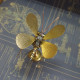 shinny gold butterfly 3d metal diy steampunk insect kits