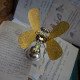 shinny gold butterfly 3d metal diy steampunk insect kits