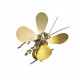 shinny gold butterfly 3d metal diy steampunk insect kits