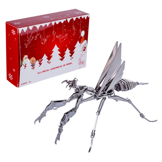 stainless steel scorpion spider elk horse pterosaur puzzle model kit with christmas packing