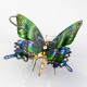 steampunk butterfly alpine black swallowtail papilio maackii model 3d diy kit with flower base