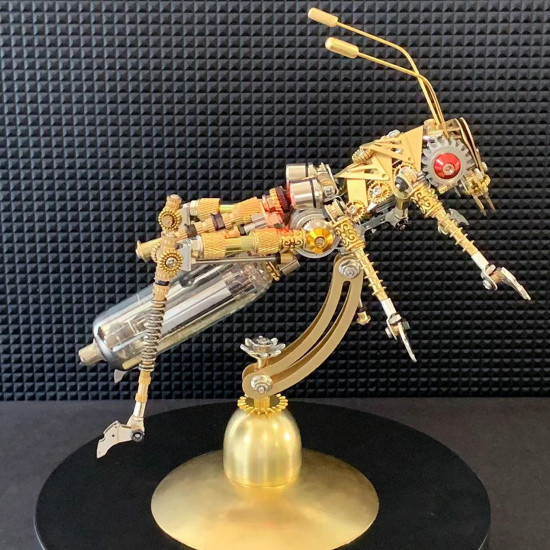 steampunk clockpunk mechanical locust bug 3d metal kits